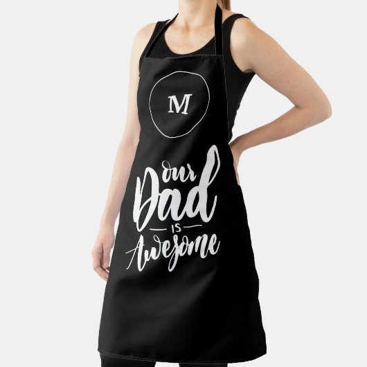 Unser Vater ist wahnsinnig schwarz-weiß Schürze (InSitu)