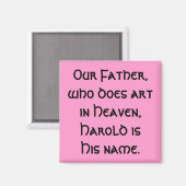 Unser Vater - Kunstmagnet Magnet (Vorderseite/Rückseite)