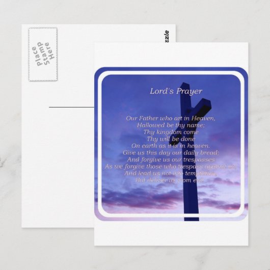 Unser Vater Postkarte (Vorne/Hinten)