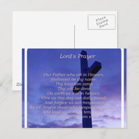 Unser Vater Postkarte (Vorne/Hinten)