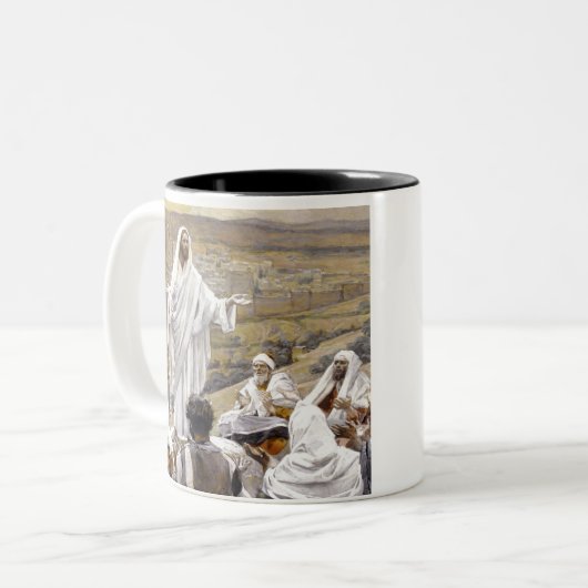 Unser Vater Zweifarbige Tasse (Vorderseite Links)
