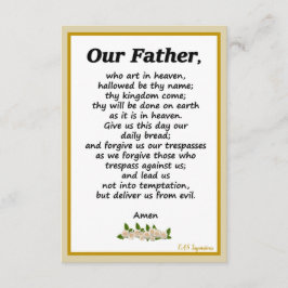 Unser Vatergebet Matthew 6:9-13 Karte