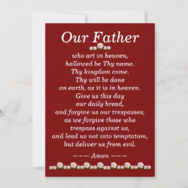 Unser Vatergebet Matthew 6:9-13 Karte