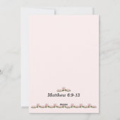 Unser Vatergebet Matthew 6:9-13 Karte (Rückseite)