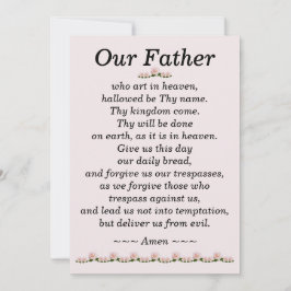 Unser Vatergebet Matthew 6:9-13 Karte