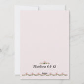 Unser Vatergebet Matthew 6:9-13 Karte (Rückseite)