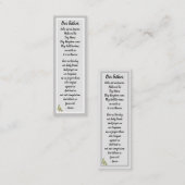 Unser Vatergebet Matthew 6:9-13 Lesezeichen Card Mini Visitenkarte (Vorne/Hinten)