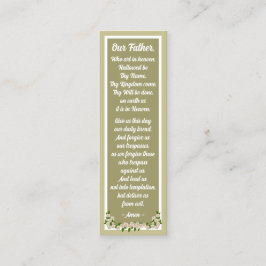 Unser Vatergebet Matthew 6:9-13 Lesezeichen Card Telefonnummerkarte