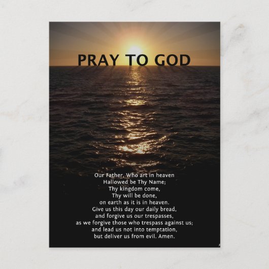 Unser Vatergebet Postkarte (Vorderseite)