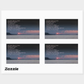 Unser Vatergebet Rechteckiger Aufkleber (Blatt)