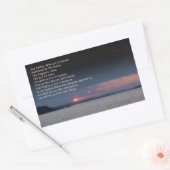 Unser Vatergebet Rechteckiger Aufkleber (Umschlag)