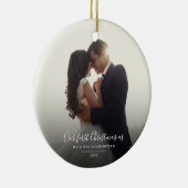 Unser Verheirateter Weihnachtsfeiertag im Foto Keramik Ornament (Rechts)