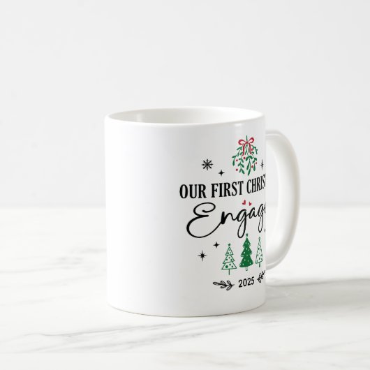 Unser Verlobter Weihnachtskaffee Kaffeetasse (VorderseiteRechts)