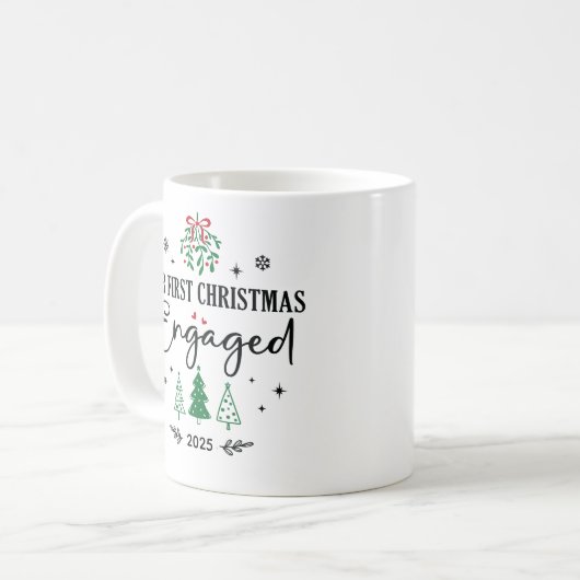 Unser Verlobter Weihnachtskaffee Kaffeetasse (Vorderseite Links)