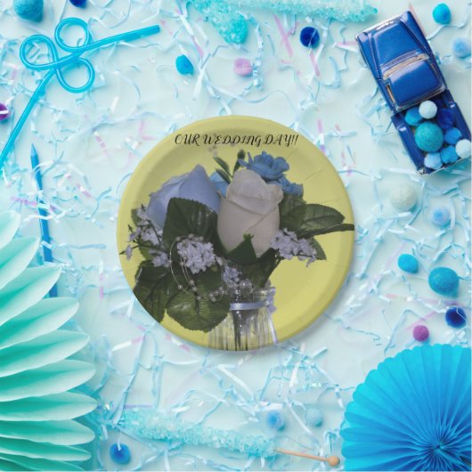 UNSER WEDDING DAY (Blume) Paper Teller (Party)