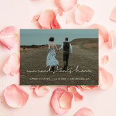 Unser Weg beginnt hier Modernes minimalistisches F Ankündigung