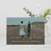 Unser Weg beginnt hier Modernes minimalistisches F Ankündigung (Stehend Vorderseite)