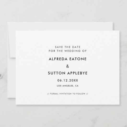 Unser Weg beginnt hier Modernes minimalistisches F Ankündigung (Rückseite)