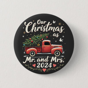 Unser Weihnachten als Herr und Frau 2024 passende Button