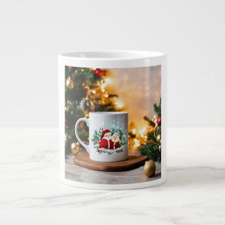 Unser Weihnachtsaufkleber, wo Feierlichkeiten stat Jumbo-Tasse