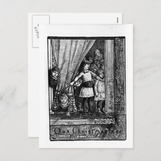 Unser Weihnachtsbaum Feiertagspostkarte (Vorne/Hinten)