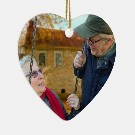 Unser Weihnachtsfest zum Jubiläum - Foto Keramik Ornament (Rechts)