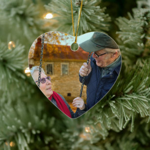 Unser Weihnachtsfest zum Jubiläum - Foto Keramik Ornament