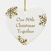 Unser Weihnachtsfest zum Jubiläum - Foto Keramik Ornament (Hinten)