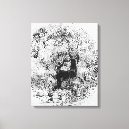 Unser Weihnachtstraum Leinwanddruck (Vorderseite)