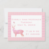 Unser Wertvolles Lil Pearl Baby Girl Ankündigung (Rückseite)