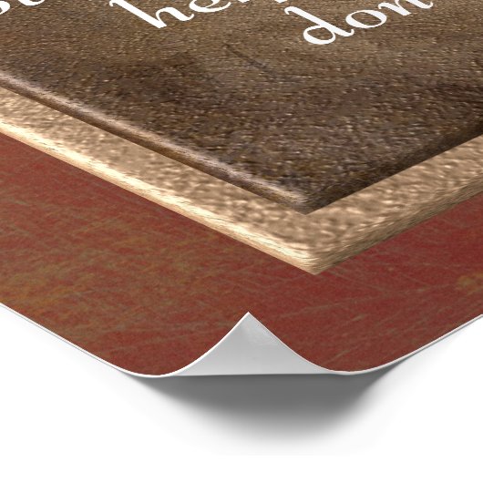 Unser wichtigster Zweck - Dalai Lama-Zitat Poster (Ecke)