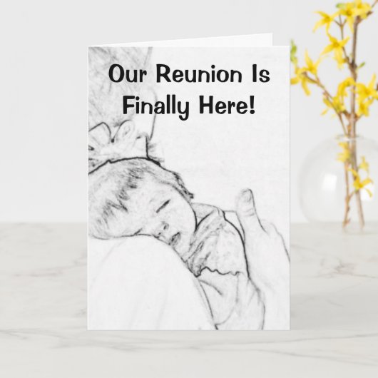 Unser Wiedersehen-Tag Karte (Gelbe Blume)