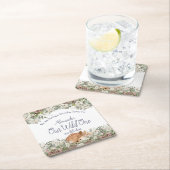 Unser Wilder ist etwas teuer. Hirschwald 1. Rechteckiger Pappuntersetzer (Vor Ort)