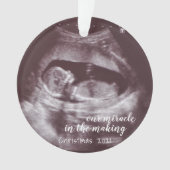 Unser Wunder, Ultraschallsonogramm-Foto zu machen Ornament (Vorderseite)