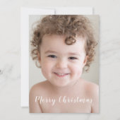 Unser wunderschönes Foto frohe Weihnachten Party Einladung (Vorderseite)