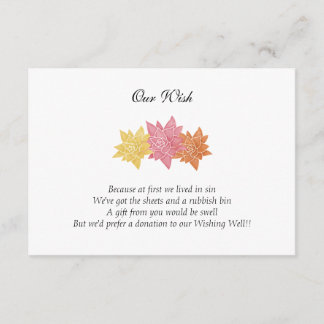 "Unser Wunsch" Hochzeitstag individuelle Einladung