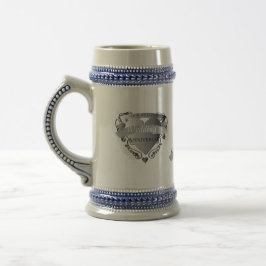 Unser zehnjähriges Hochzeitstag Bierglas