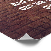 Unser Zitat aus der Vergangenheit Poster (Ecke)