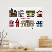 Unser Zuhause Poster (Küche)