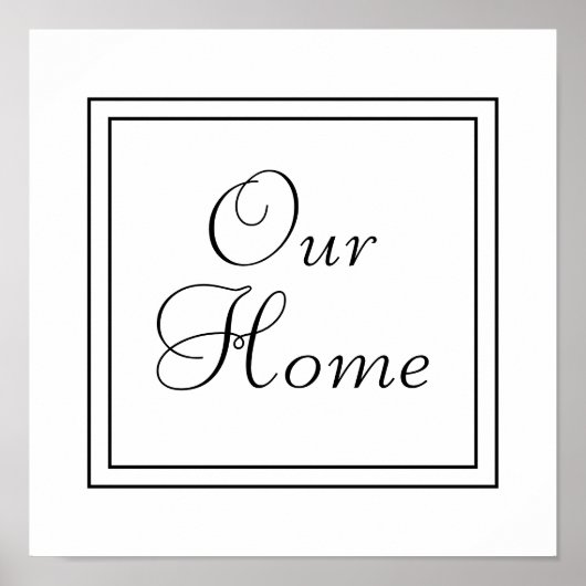 Unser Zuhause-Poster Poster (Vorne)