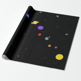 Unser Zuhause - Solarsystem Geschenkpapier
