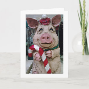 **UNSERE 1. CHRISTMAS ZUSAMMEN** CHRISTMAS PIG FEIERTAGSKARTE