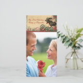 Unsere 1. Weihnachts-Elch-Fotokarte Feiertagskarte (Stehend Vorderseite)