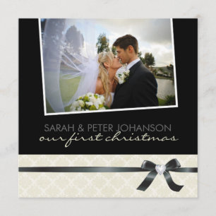 Unsere 1. Weihnachtseinladungs-Foto-Karten Dankeskarte