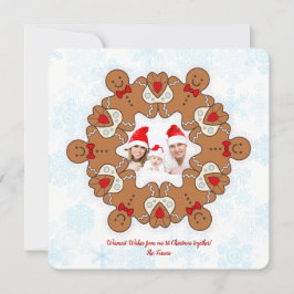 Unsere 1. Weihnachtsfamilie Mandala Gingerbread Fo Feiertagskarte