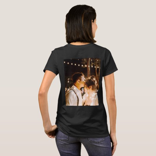 Unsere 1. Weihnachtsfrau Schwarz-weiß Gold T-Shir T-Shirt (Schwarz voll)