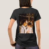 Unsere 1. Weihnachtsfrau Schwarz-weiß Gold T-Shir T-Shirt (Rückseite)