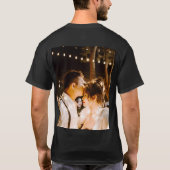 Unsere 1. Weihnachtsfrau Schwarz-weiß Goldmedaille T-Shirt (Rückseite)