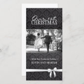 Unsere 1. Weihnachtskarten Feiertagskarte (Vorne/Hinten)