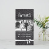 Unsere 1. Weihnachtskarten Feiertagskarte (Stehend Vorderseite)